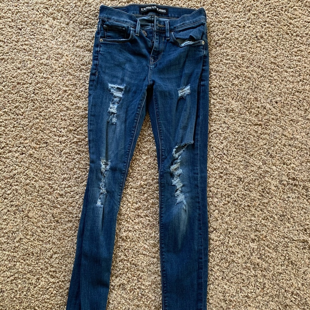 Express ripped jeans